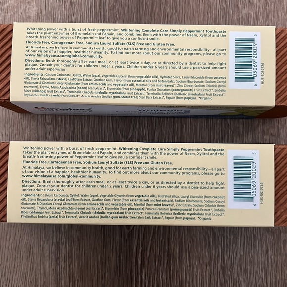 Himalaya Botanique toothpaste. Two 5.29 oz new unopened toothpastes. - Picture 4 of 4